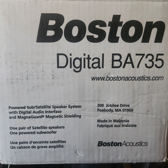 Digital BA735 Computer Desktop Speaker System - (Cream / New In Box)